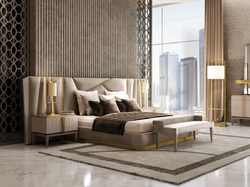 Letto in pelle Mascari Season di Valderamobili