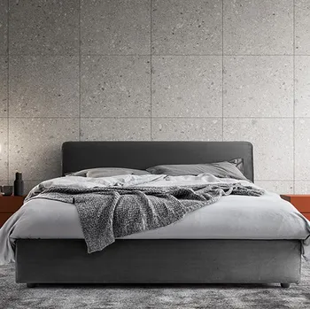 Letto in tessuto imbottito Vela di Kico