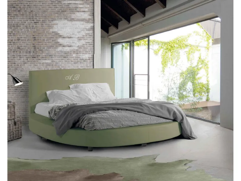 Letto con testiera Vela Liscio di Lettissimi