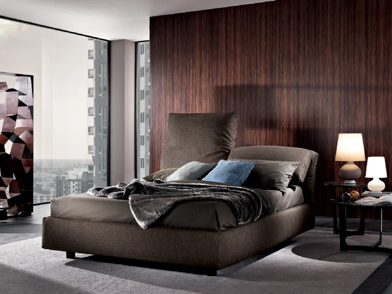 Letto Ventesimo in tessuto imbottito di Albani
