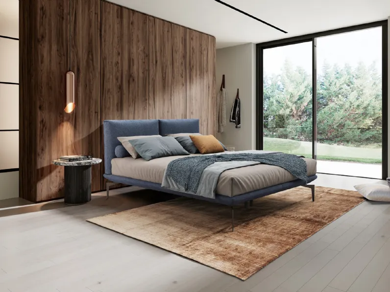 Letto Venus in tessuto imbottito di Novaluna