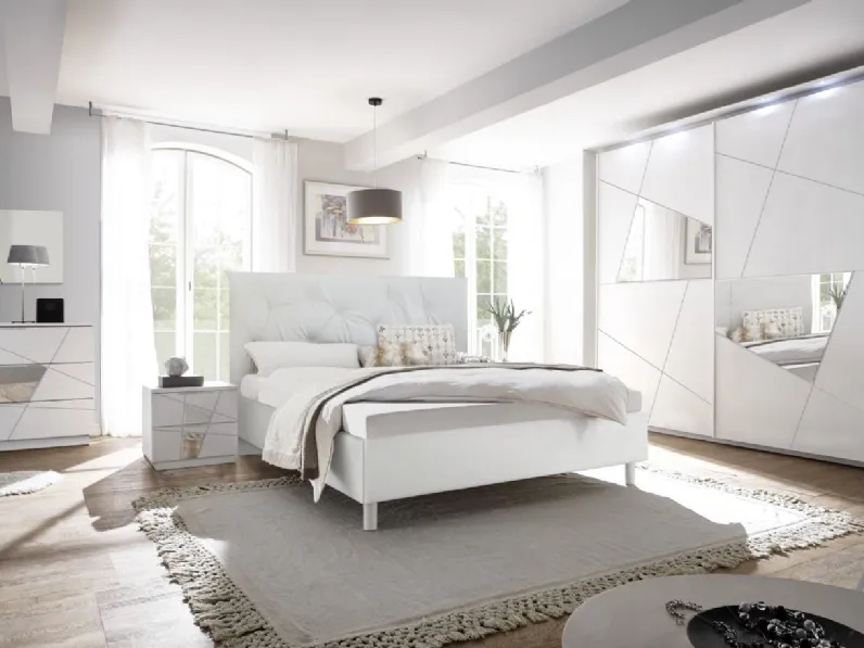 Letto in ecopelle Vittoria di LC Mobili