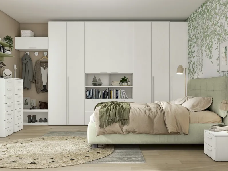 Letto imbottito Volo Kiss di Colombini Casa