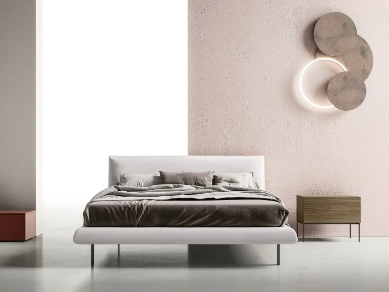 Letto in tessuto imbottito Decor di Zalf