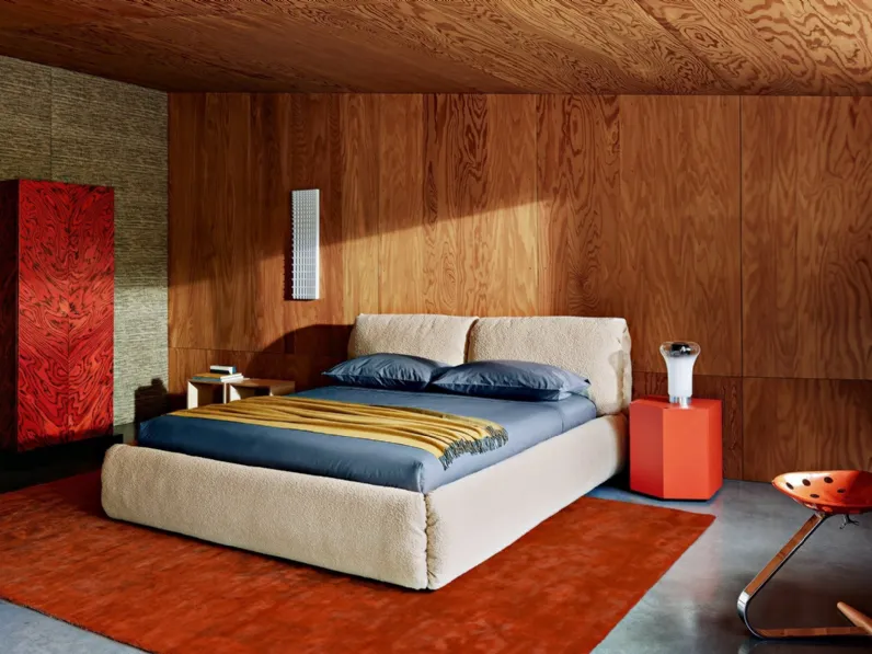 Letto con box contenitore Za:Za Bed di Zanotta