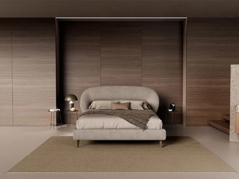 Letto imbottito Zen C di Novaluna