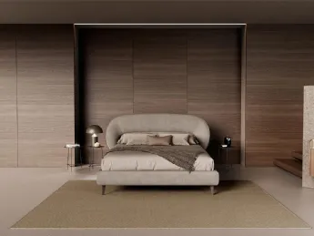 Letto imbottito Zen C di Novaluna