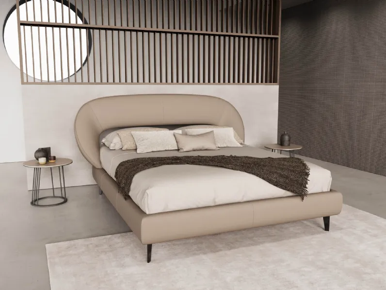 Letto in pelle Zen di Novaluna