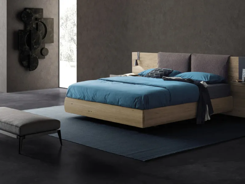 Letto Zen con testiera a terra e box contenitore di Devina Nais