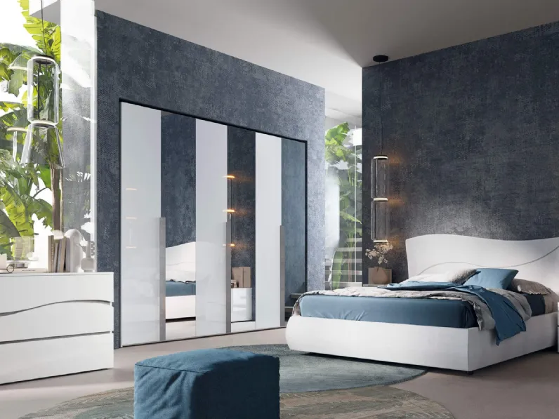 Letto Zeus in ecopelle di Cecchini Italia