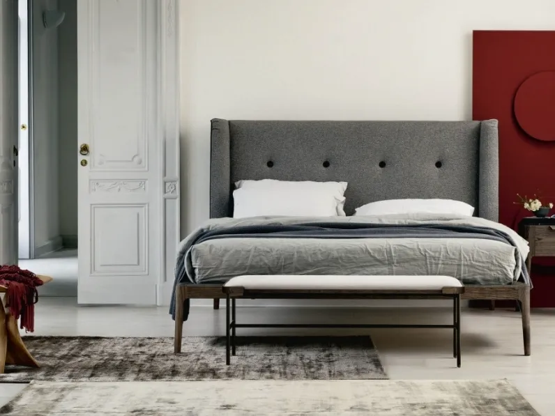 Letto imbottito Ziggy Bed di Porada