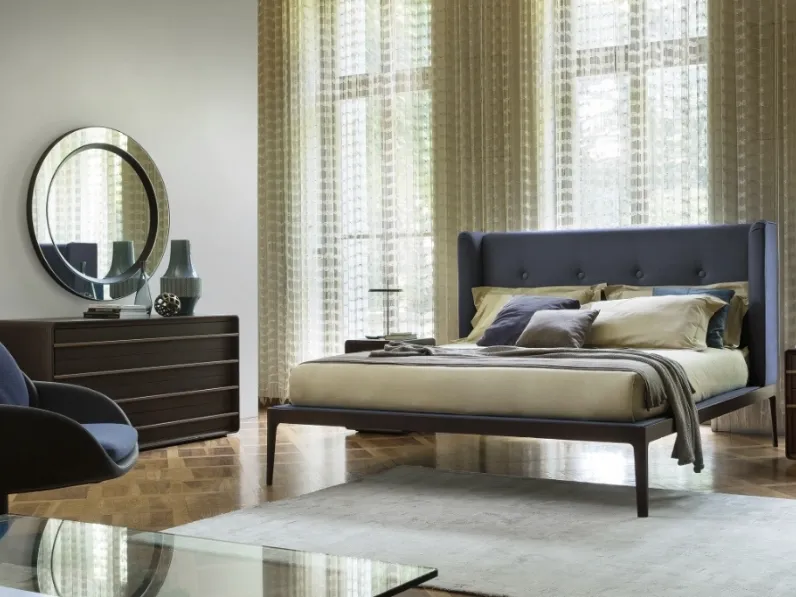 Letto imbottito Ziggy Bed di Porada