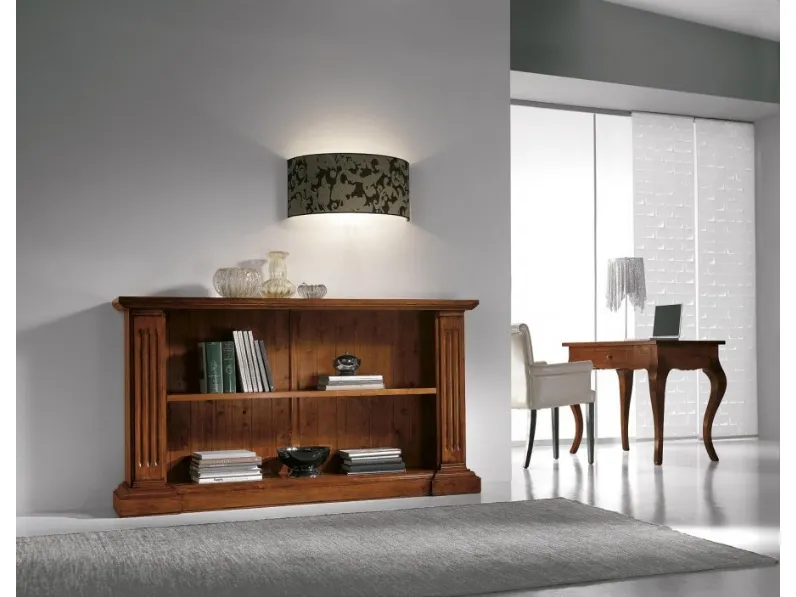Libreria classica in legno massello 161-A di Zanini