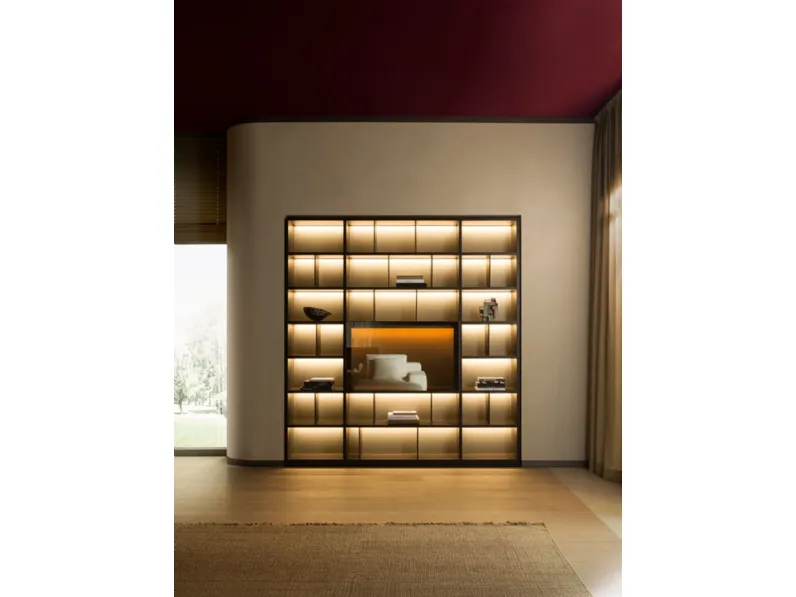 Libreria a muro 505 UP SYSTEM 12 di Molteni & C