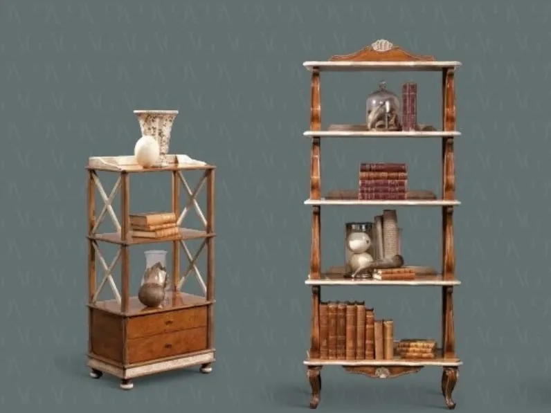 Libreria divisoria in legno Art 2169 e 2170 di Vittorio Grifoni