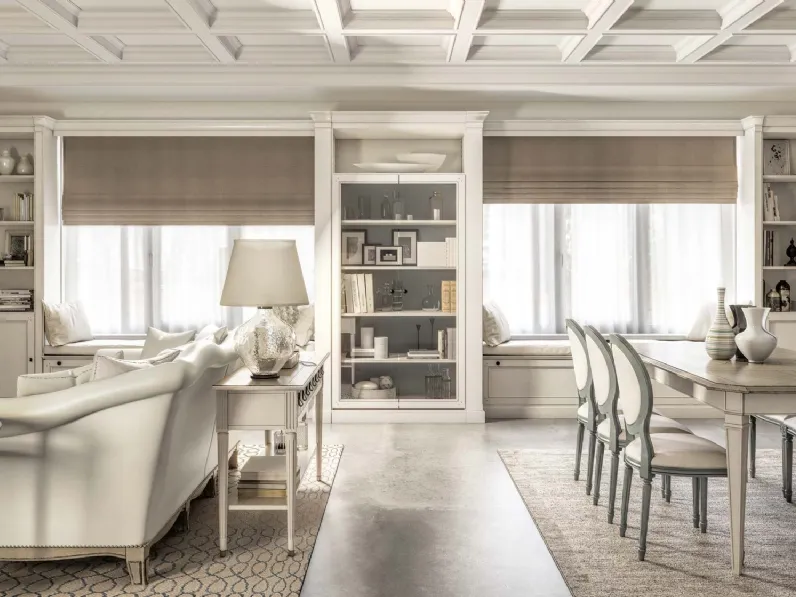 Libreria a muro in legno laccato Atelier 07 di Busatto