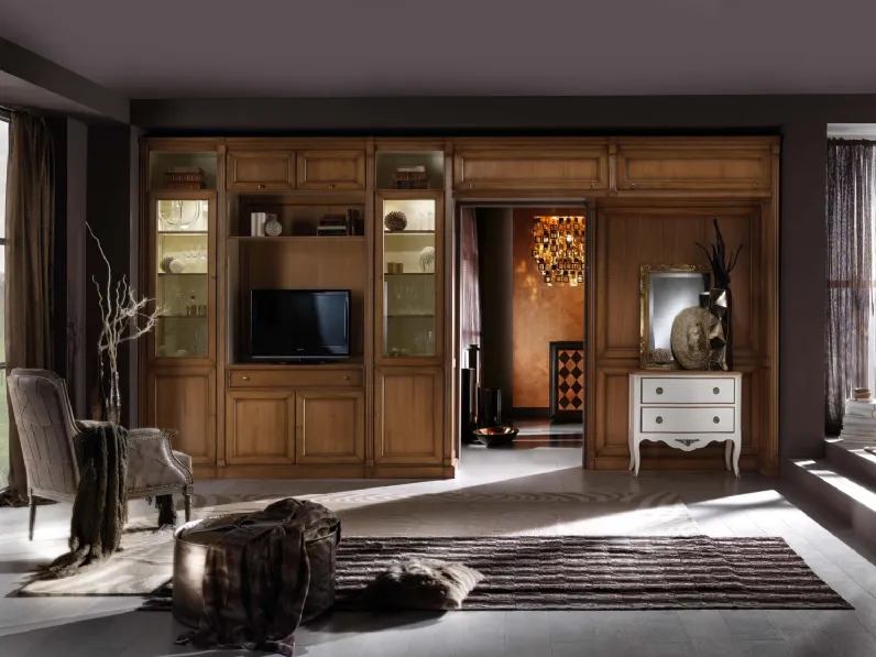 Libreria a muro in legno Atelier 10 di Busatto