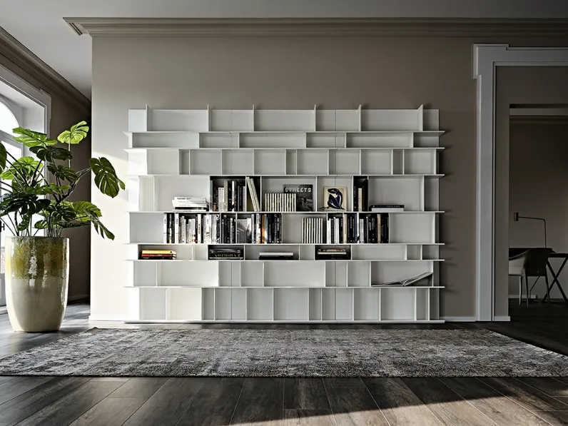 Libreria a muro Wally di Cattelan Italia