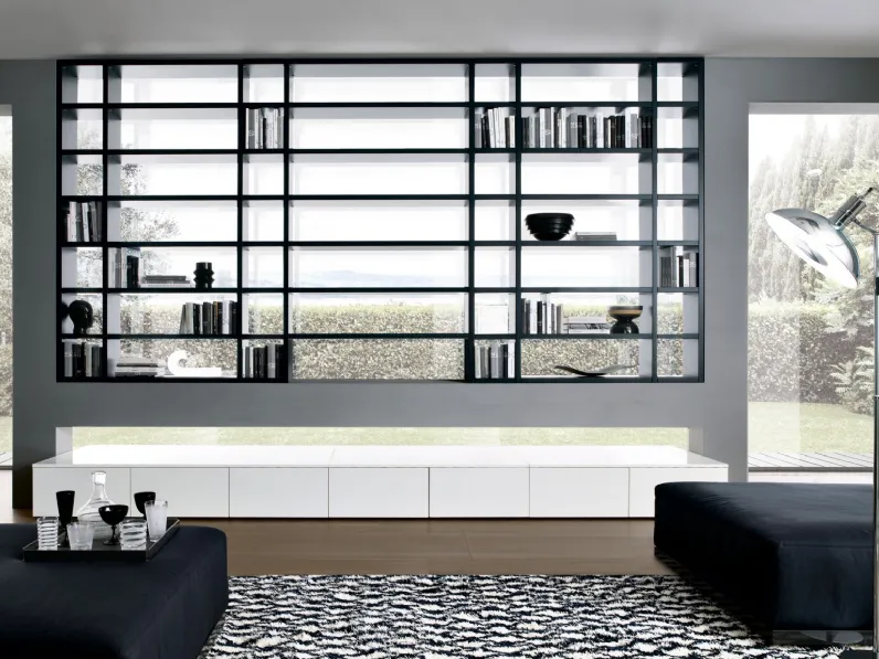 Libreria divisoria bifacciale Crossing 35 di Misuraemme