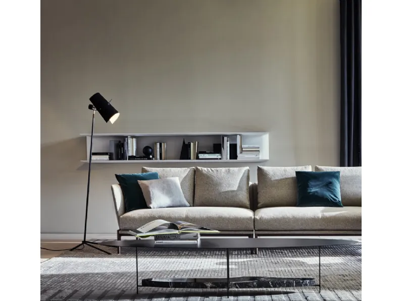 Libreria sospesa in olmo verniciato a mano D-355-1 di Molteni & C