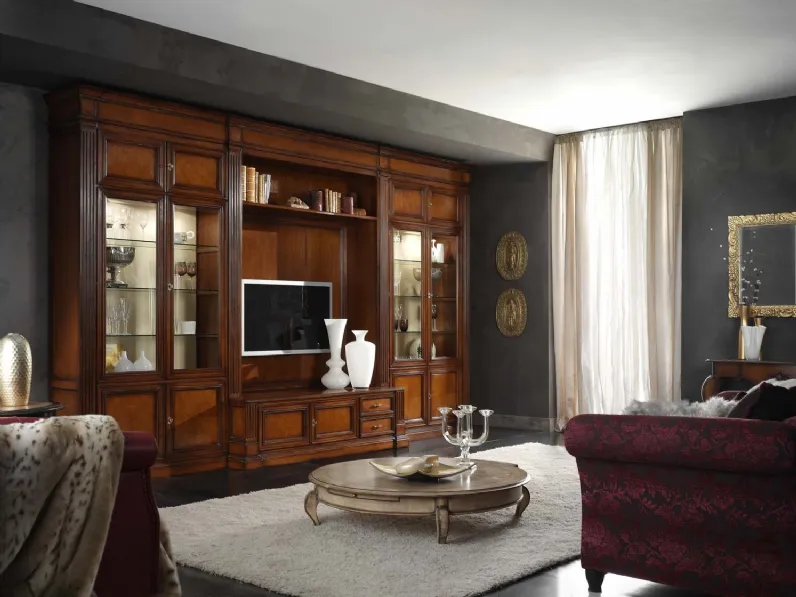 Libreria classica in legno Day Collection 04 di Busatto