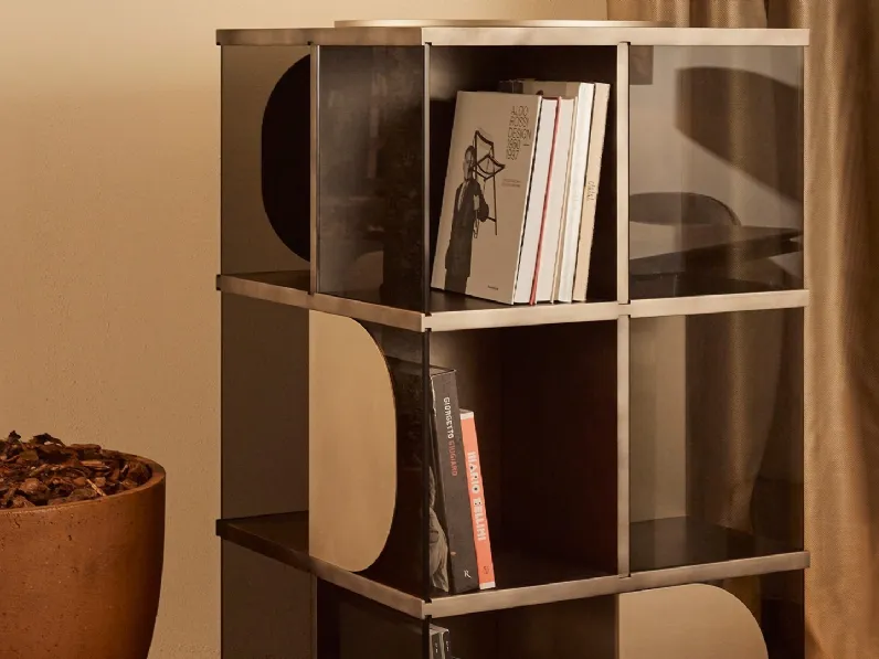 Libreria Devlin in MDF finitura oxyd paint di Daytona Home