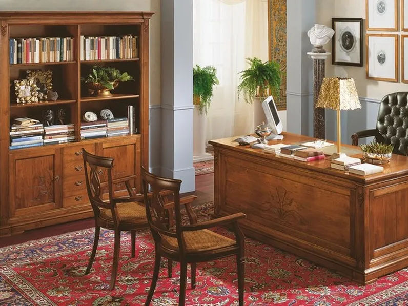 Libreria Fenice 1831 in legno massello di Bamart