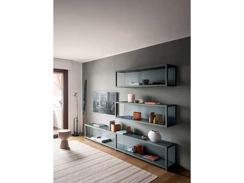 Libreria Frame Silver Blue di Fantin