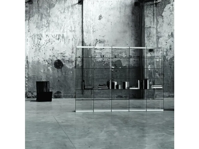 Libreria divisoria bifacciale Space di Glas Italia