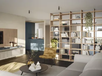 La libreria Golf Infinity A103 di Colombini Casa offre design contemporaneo e funzionalità d'eccelle