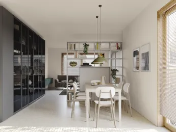 La Libreria Golf Infinity U120 di Colombini Casa unisce design contemporaneo e funzionalità per valo