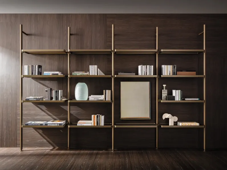 Libreria Hector in alluminio di Molteni & C