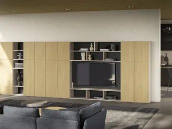 La libreria Infinity L114 di Colombini Casa è un elemento d'arredo essenziale per gli ambienti moder