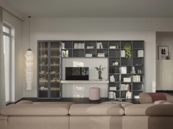 La libreria Infinity L122 di Colombini Casa è un'opera d'arte modulare.