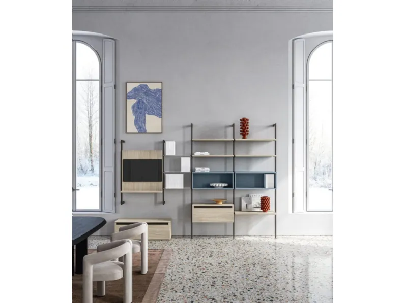 Libreria a muro Konca M34 di Marka Total Living