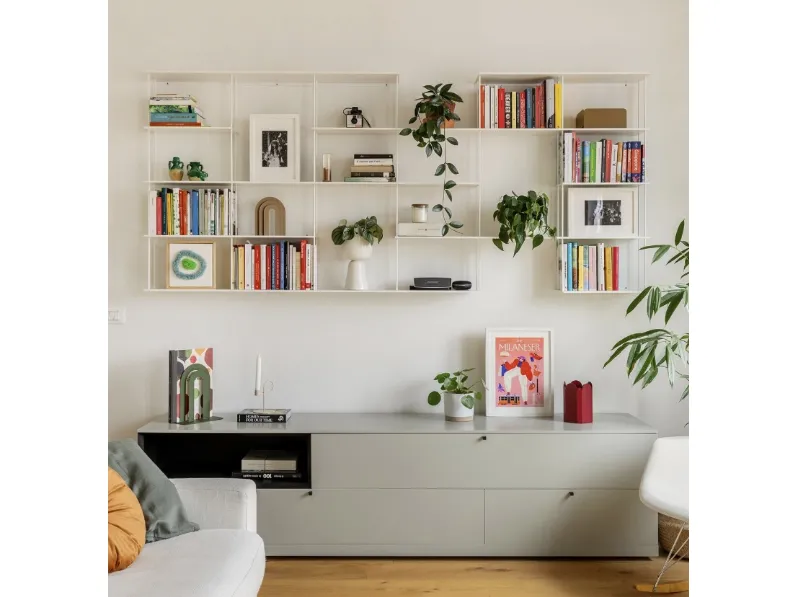 Libreria sospesa Krossing Midi 01 di Kriptonite