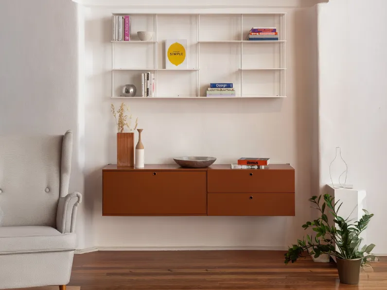 Libreria componibile Krossing Midi 02 di Kriptonite