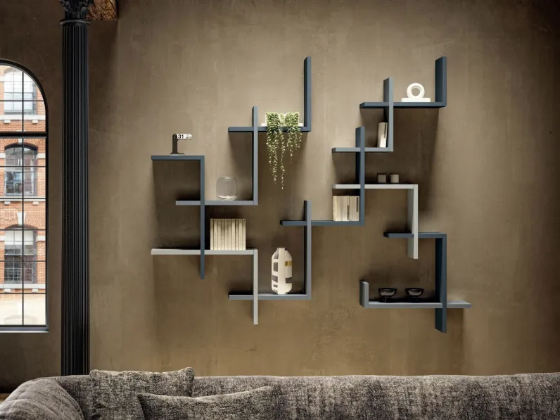 Libreria di design sospesa LagoLinea di Lago