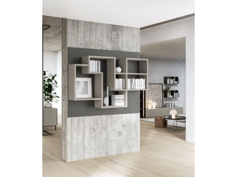 Libreria sospesa Liberty M69 di Marka Total Living