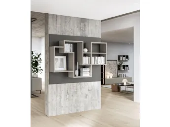 Libreria sospesa Liberty M69 di Marka Total Living: design essenziale e funzionale.