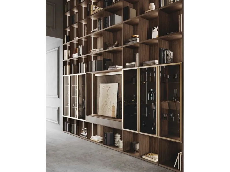 Libreria Library Componibile in bilaminato di GF Interiors