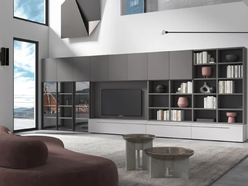 Libreria a muro 7RF5020 di Favero