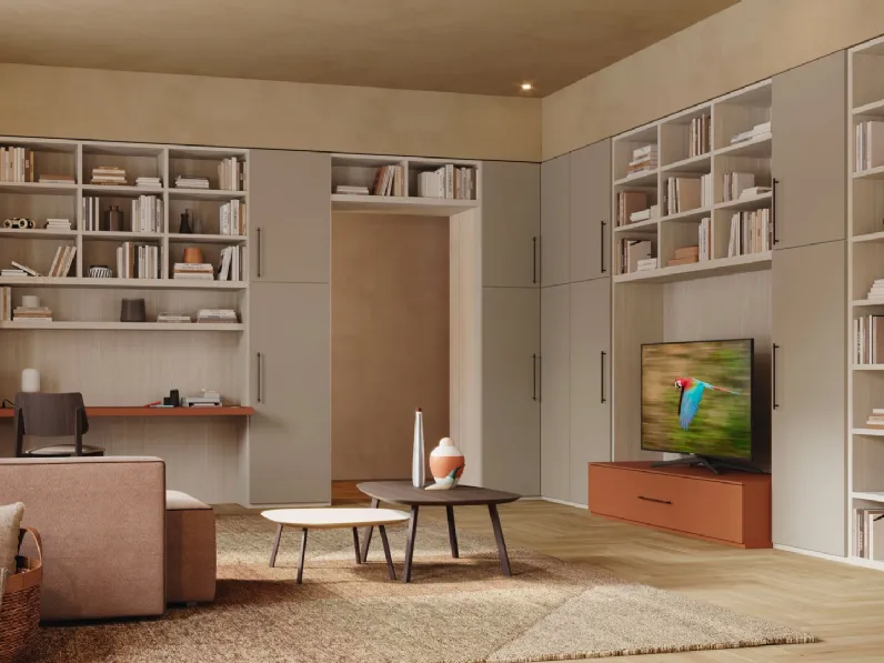 Libreria a muro LV722 di Giessegi