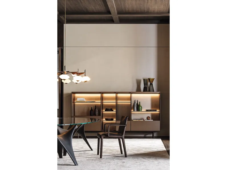 Libreria a moduli componibile Logos di Molteni & C