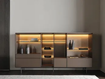 Libreria Logos Set 01 di Molteni & C: design architettonico e raffinatezza senza tempo.