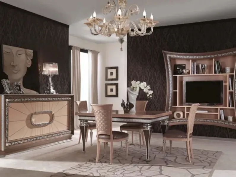 Libreria sospesa Marostica 14 in legno di Bamart