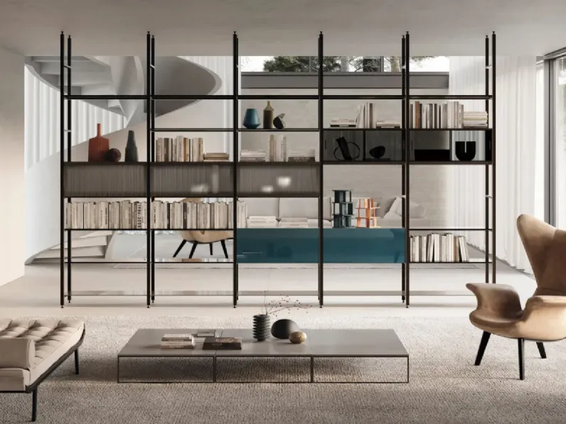Libreria divisoria Mida a soffitto di Doal