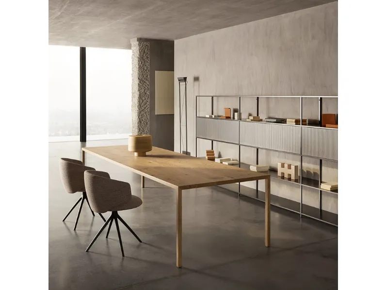 Libreria in alluminio Minima 3/0 di MDF Italia