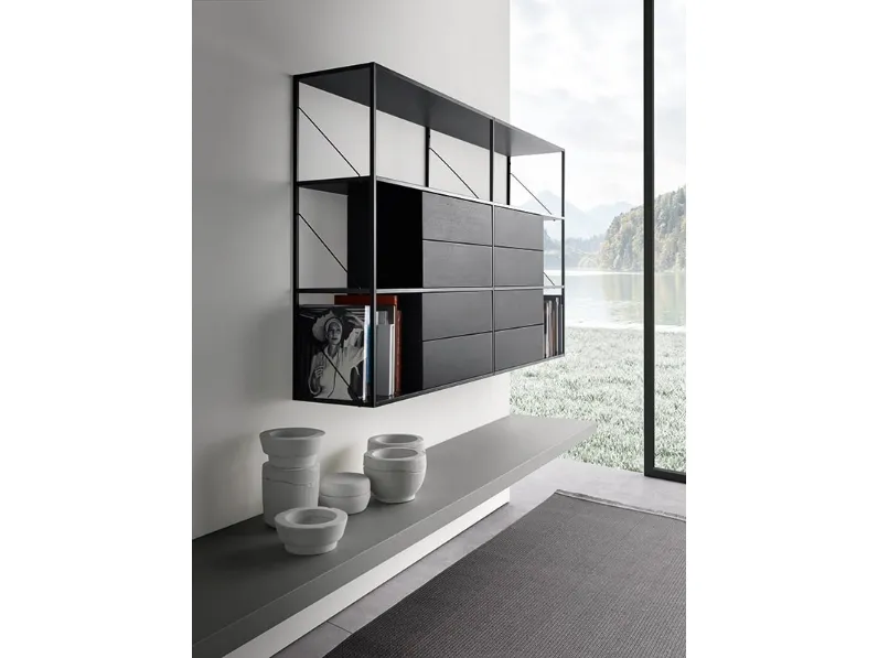 Libreria Minima 3/0 sospesa di MDF Italia