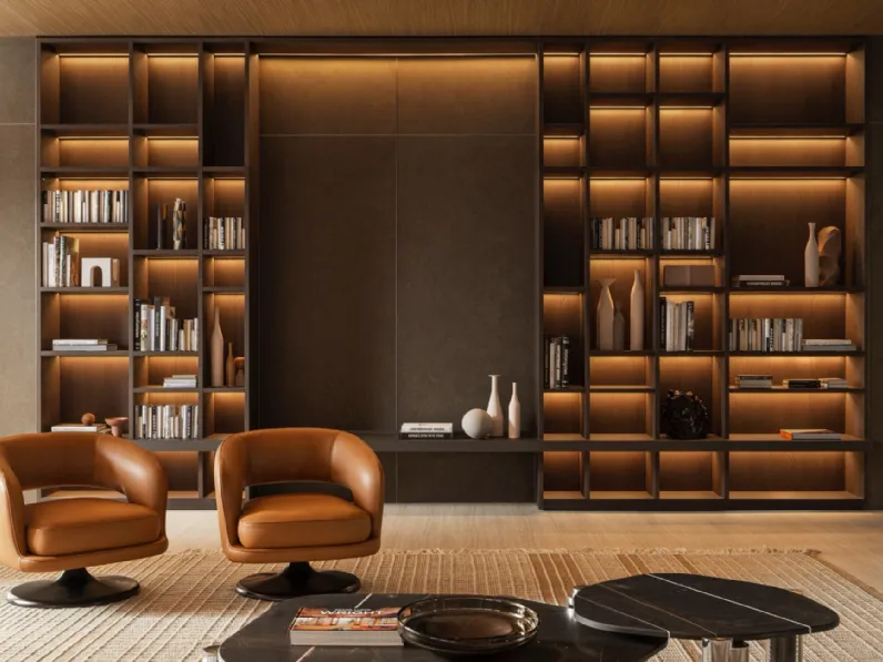 Libreria a muro 505 UP SYSTEM 02 di Molteni & C